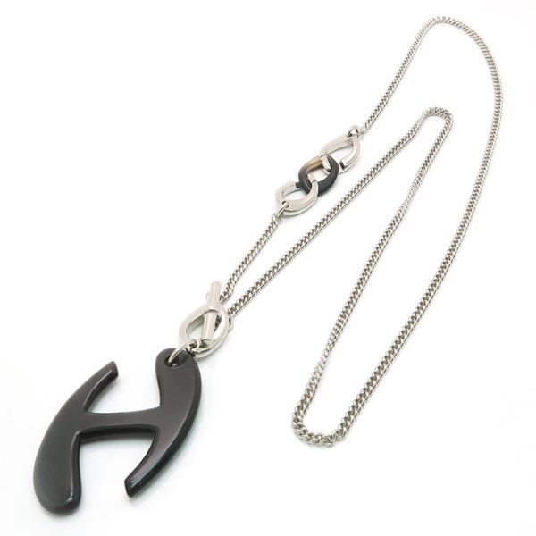 Hermes Chaine de H Pendant Buffalo Horn Metal Included — view 4