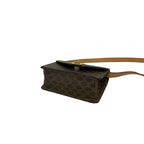 Celine Vintage Macadam Blason Pattern Ring Leather Mini Shoulder Bag Pochette — view 8