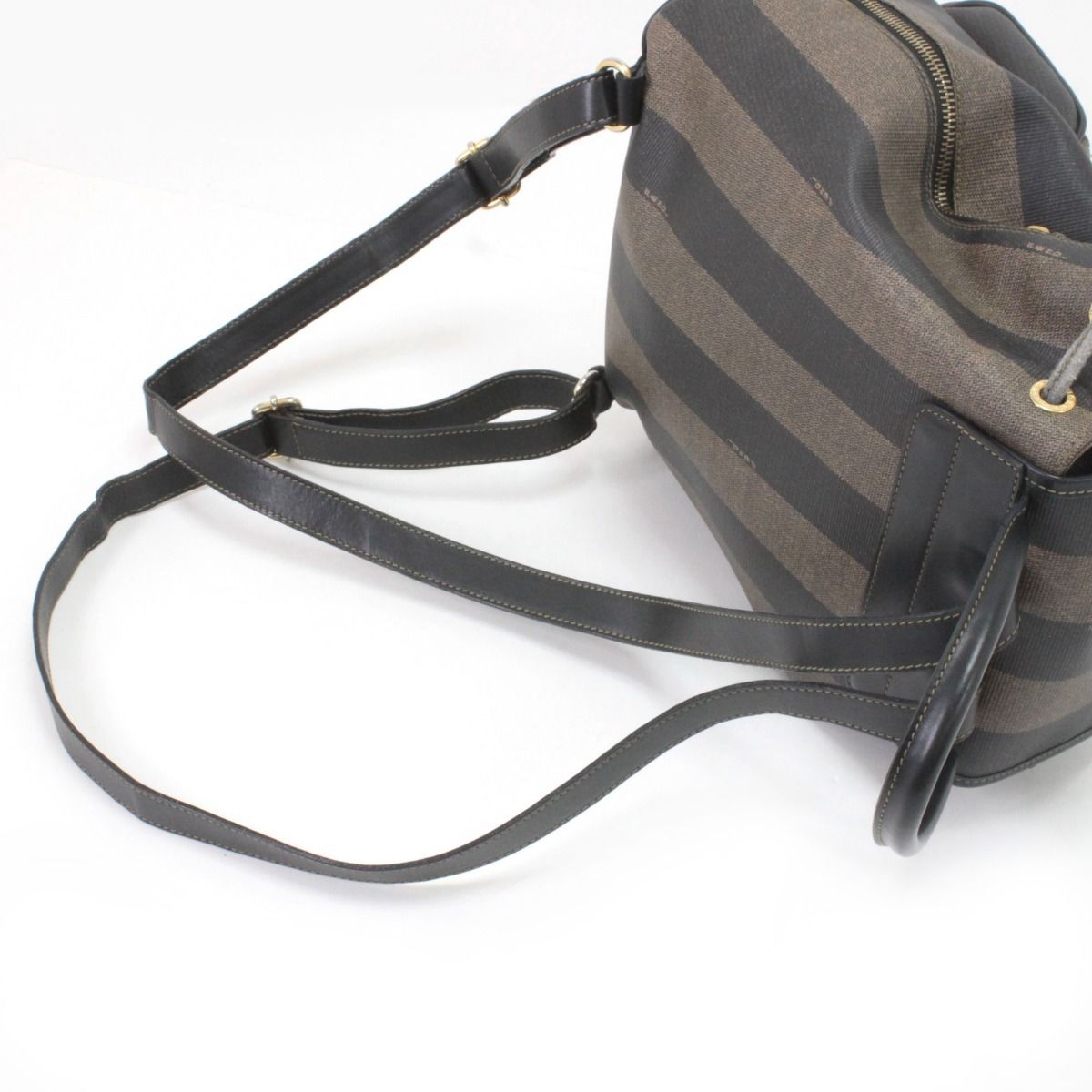 Fendi Mini Backpack Pecan Pattern Brown — view 4