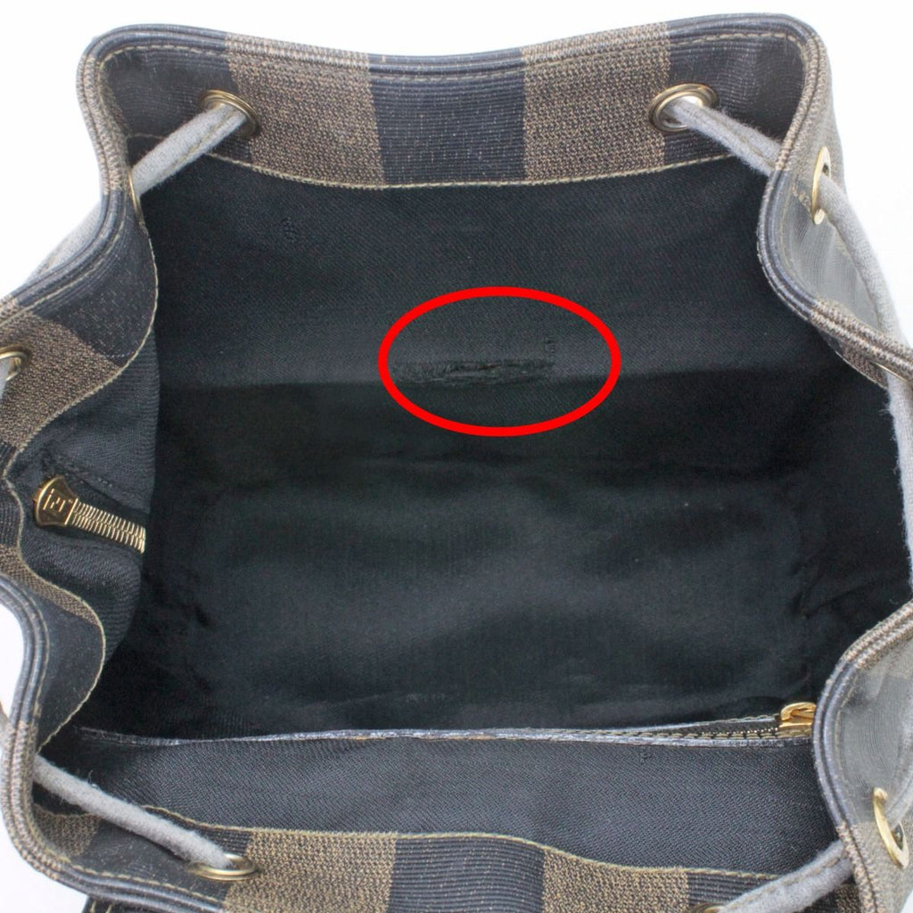 Fendi Mini Backpack Pecan Pattern Brown — view 8