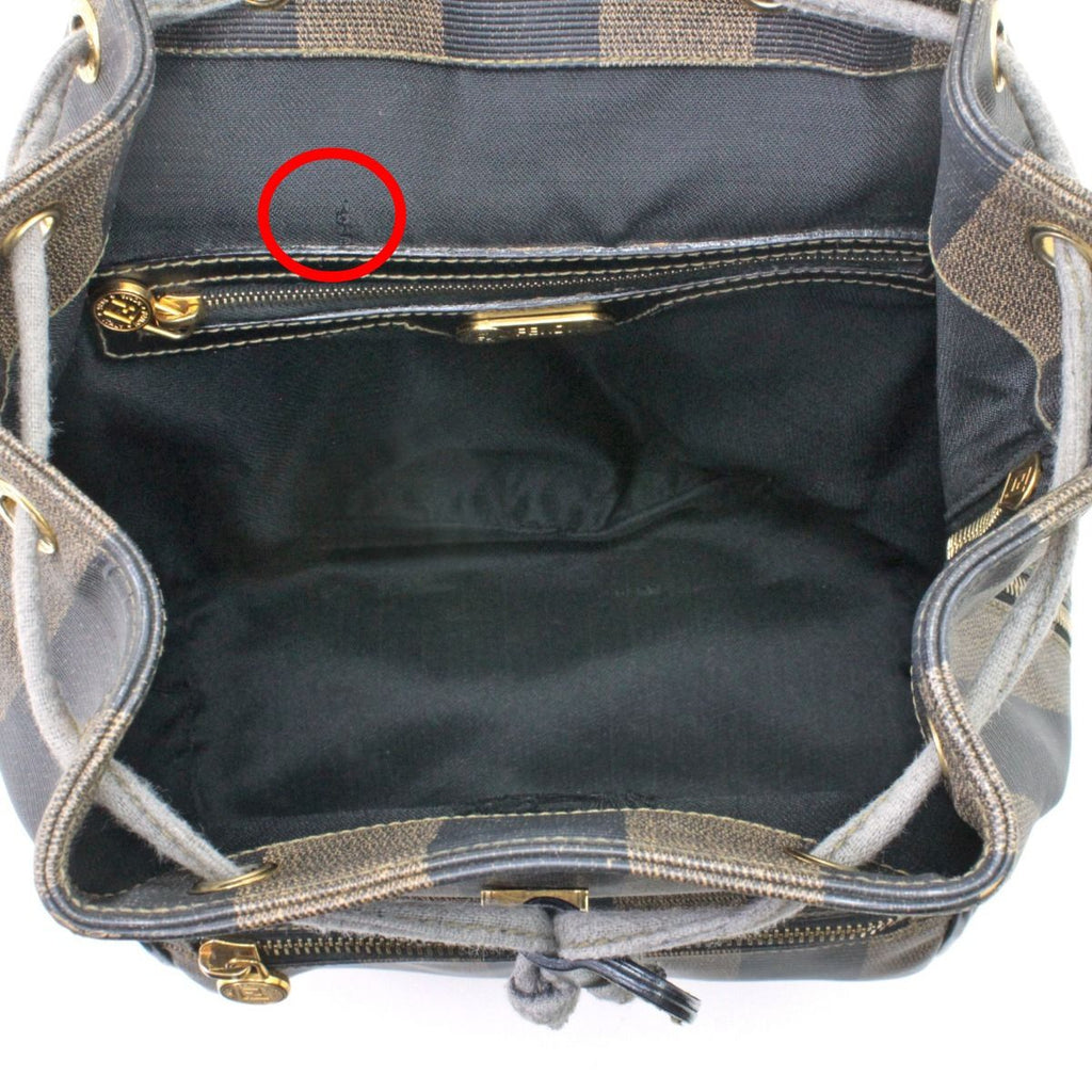 Fendi Mini Backpack Pecan Pattern Brown — view 7