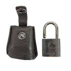 Prada Tessuto Leather Greige Padlock Key 2 Shoulder Bag — view 6