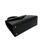 Saint Laurent Vintage YSL Logo Leather Handbag Black — view 7