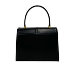 Saint Laurent Vintage YSL Logo Leather Handbag Black — view 3
