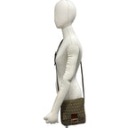 Fendi Vintage Zucchino FF Pattern Canvas Leather Shoulder Bag Crossbody Brown — view 2