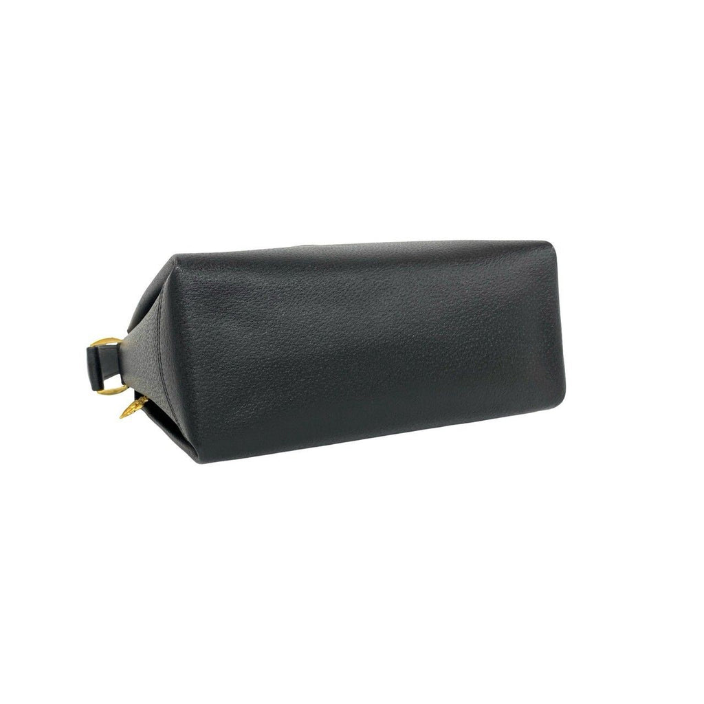 Gucci Vintage G Logo Leather Handbag Mini Tote Black — view 7