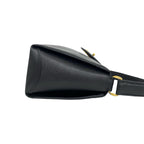 Gucci Vintage G Logo Leather Handbag Mini Tote Black — view 6