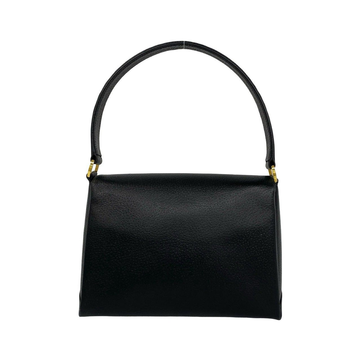 Gucci Vintage G Logo Leather Handbag Mini Tote Black — view 3