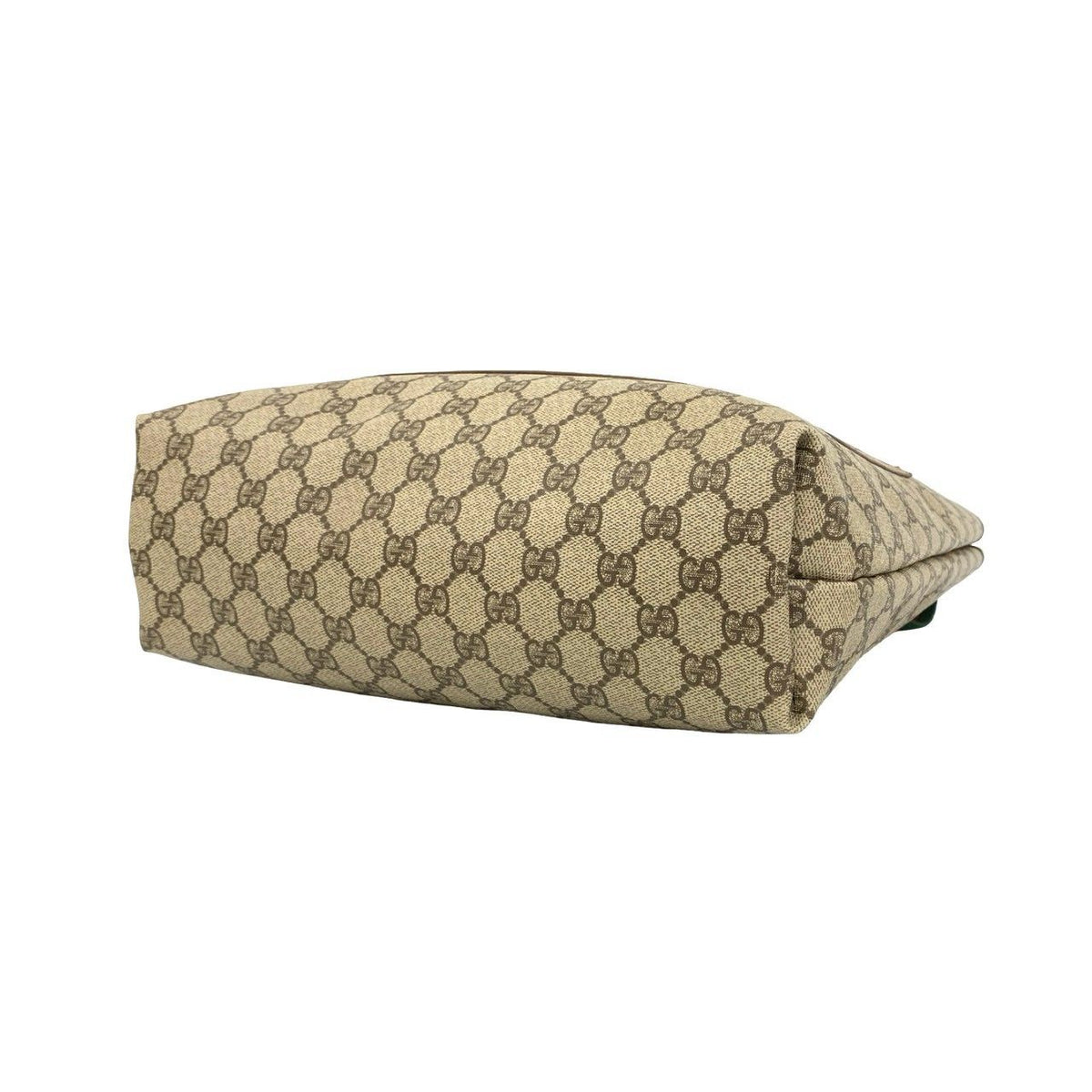 Gucci Vintage Sherry Line GG Pattern Logo Leather Tote Shoulder Bag Brown — view 8