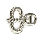 Hermes Chaine D'ancre Alea Torsade Silver Ring — view 3