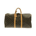 Louis Vuitton Monogram Keepall Bandouliere 55 Boston Bag