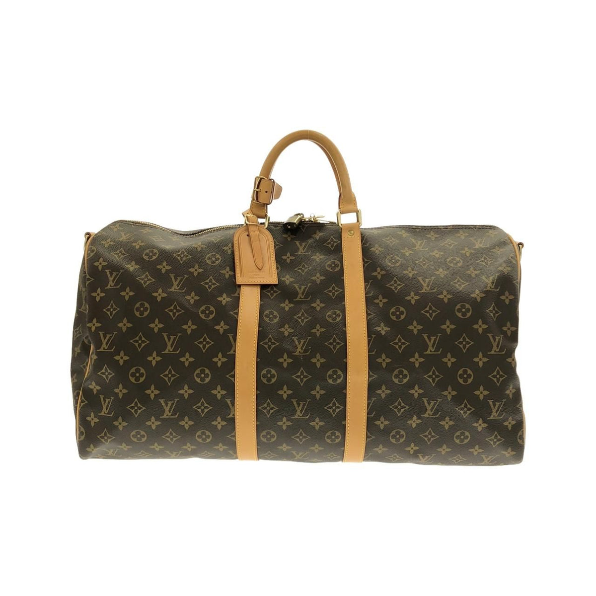 Louis Vuitton Monogram Keepall Bandouliere 55 Boston Bag