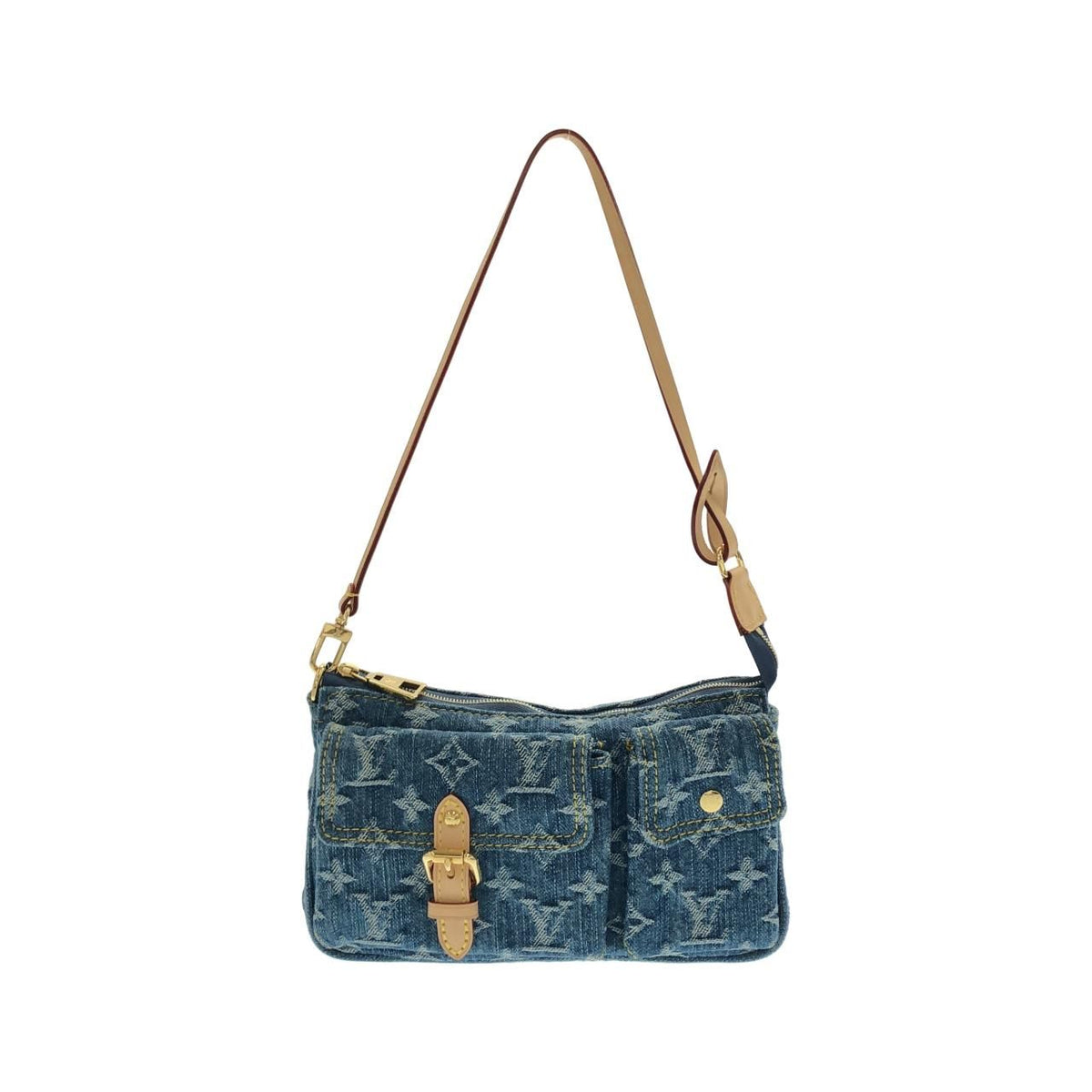 Louis Vuitton Monogram Denim Pochette Accessoires Cargo Bag