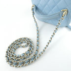 Chanel Bag Handbag Blue — view 7