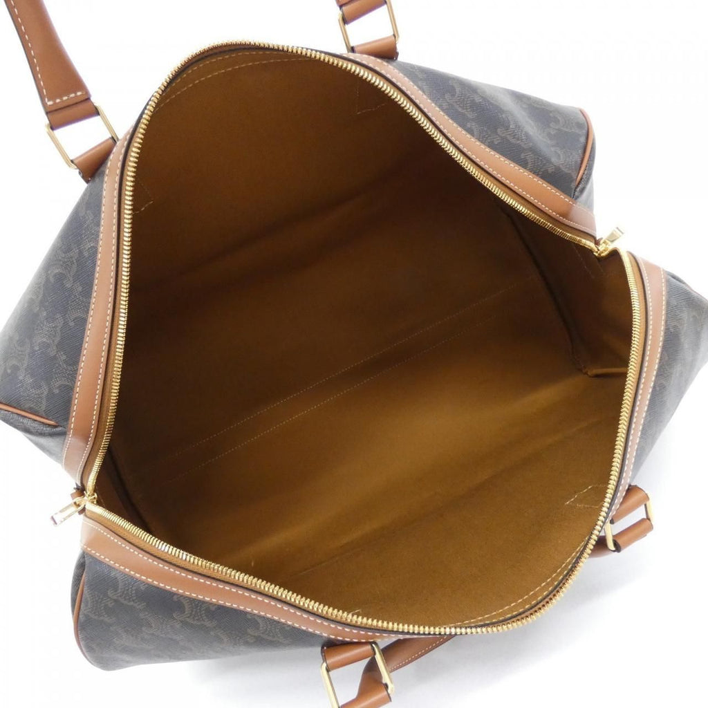 Celine Boston Bag Travel Bag Tan — view 5