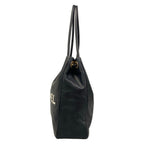 Chanel Tote Bag Camellia Black White Leather — view 2