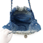 Chanel Chain Shoulder Bag Chanel 22 Quilted Small Denim — view 5