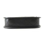 Chanel Chain Shoulder Bag Quilted CC Logo Hobo Calfskin Black — view 3