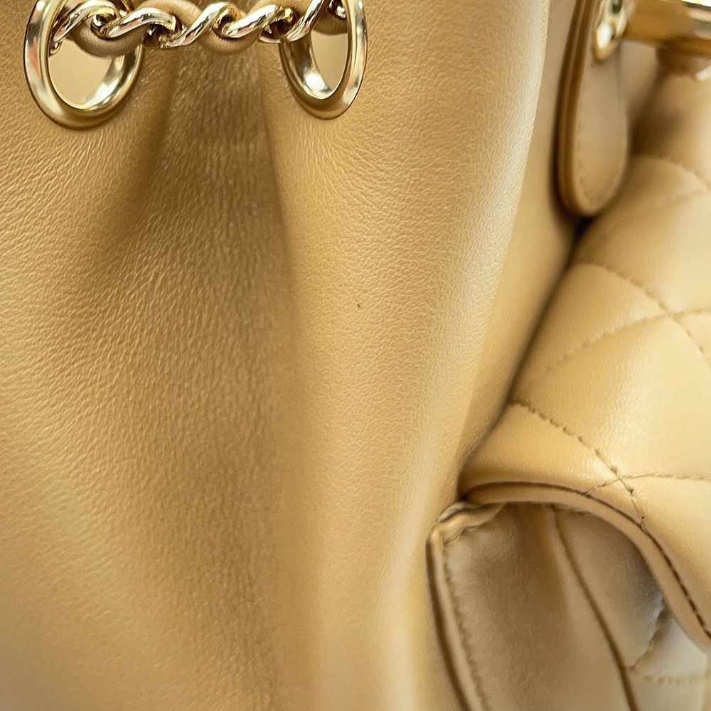 Chanel Backpack Quilted CC Logo Lambskin — view 7