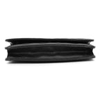 Chanel Chain Wallet Classic Quilted CC Logo Caviar Leather Black Shoulder Bag — view 3