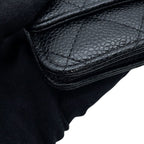Chanel Chain Wallet Classic Quilted CC Logo Caviar Leather Black Shoulder Bag — view 7