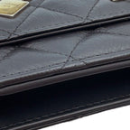 Chanel Chain Wallet 2.55 Key Charm Quilted CC Logo No 5 Camellia Clover Leather — view 8