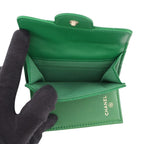 Chanel Trifold Wallet Quilted CC Logo Classic Small Flap — view 6