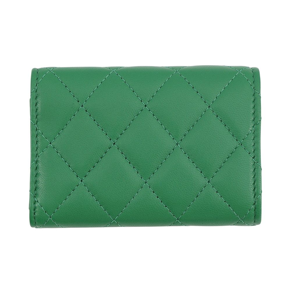 Chanel Trifold Wallet Quilted CC Logo Classic Small Flap — view 3