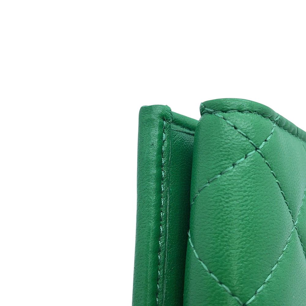 Chanel Trifold Wallet Quilted CC Logo Classic Small Flap — view 7