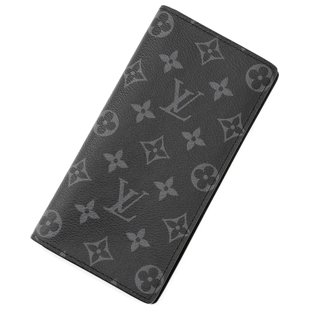 Louis Vuitton Wallet Monogram Eclipse Portefeuille Brazza Black