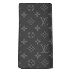 Louis Vuitton Wallet Monogram Eclipse Portefeuille Brazza Black — view 3
