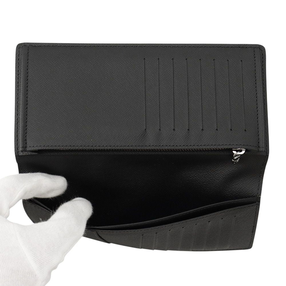 Louis Vuitton Wallet Monogram Eclipse Portefeuille Brazza Black — view 6