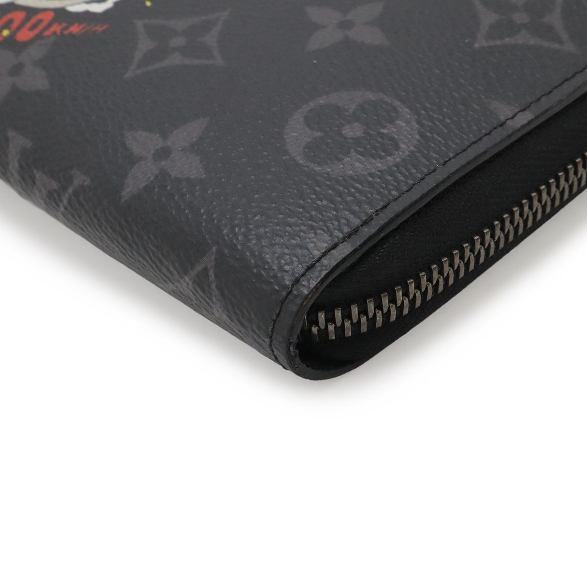 Louis Vuitton Monogram Eclipse Zippy Dragonne L-shaped Zipper Wallet Trunk — view 3
