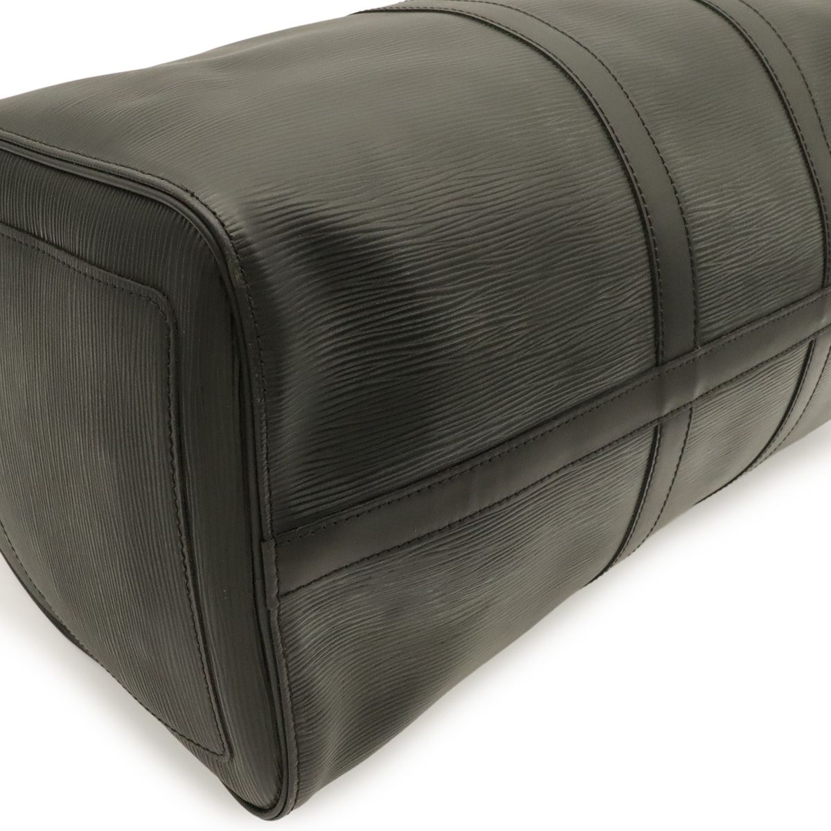 Louis Vuitton Epi Keepall 45 Boston Bag Noir Black Gold — view 3