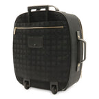 Chanel New Travel Line Bag Suitcase Carry Case Nylon Jacquard Black Gold — view 2