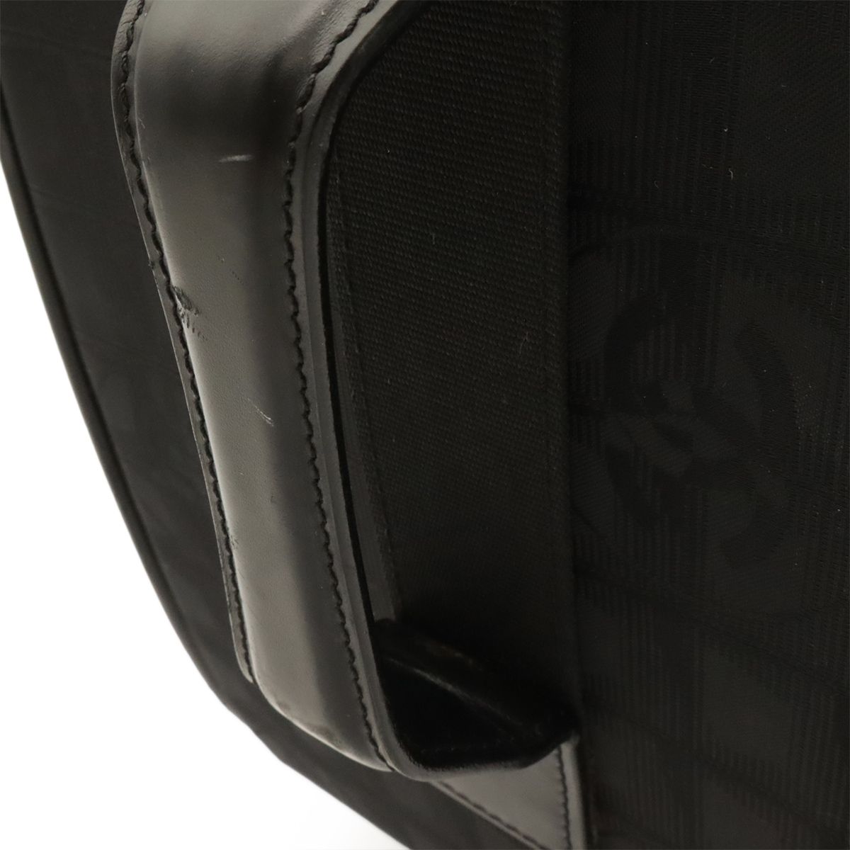 Chanel New Travel Line Bag Suitcase Carry Case Nylon Jacquard Black Gold — view 4