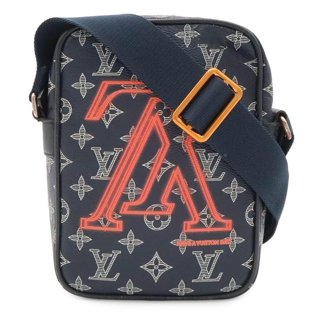 Louis Vuitton Monogram Ink Danube PM Shoulder Bag Pochette Crossbody Navy