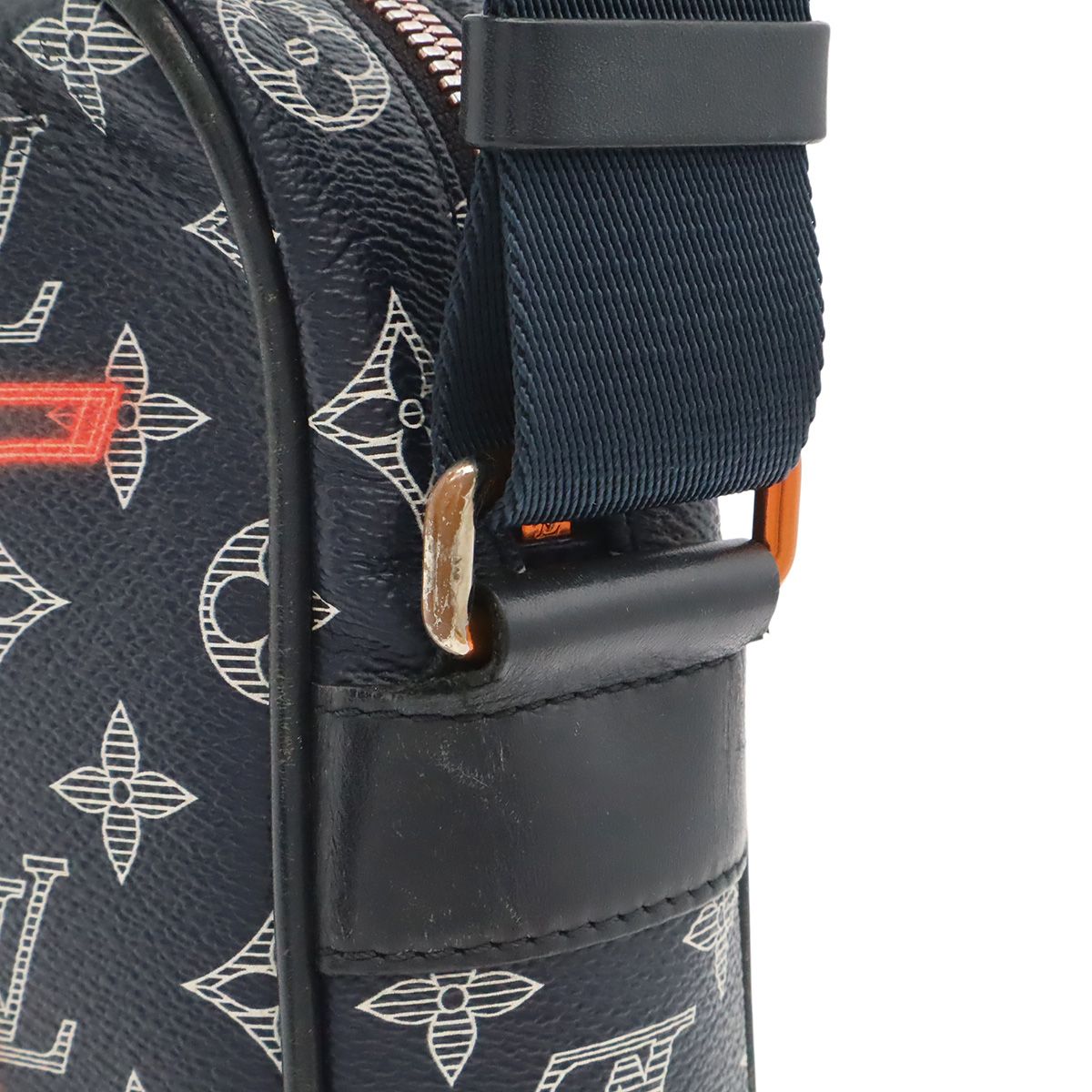 Louis Vuitton Monogram Ink Danube PM Shoulder Bag Pochette Crossbody Navy — view 4