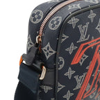 Louis Vuitton Monogram Ink Danube PM Shoulder Bag Pochette Crossbody Navy — view 6