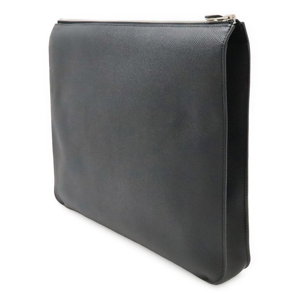 Hermes City Clutch Secondbag Veau Epsom Black Silver — view 2