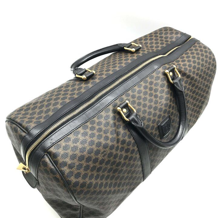Celine Vintage Black Macadam Hand Boston Bag Leather — view 7