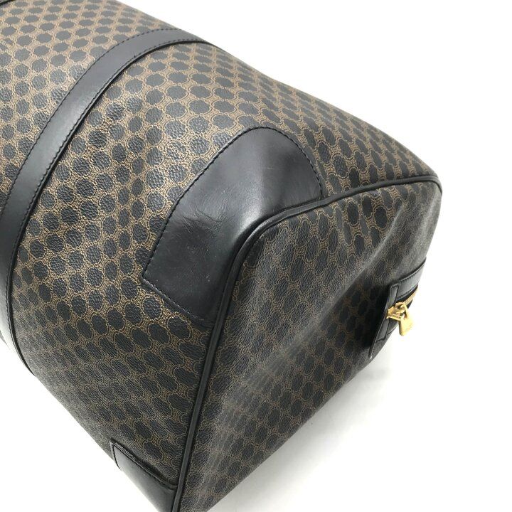 Celine Vintage Black Macadam Hand Boston Bag Leather — view 5