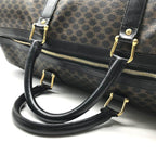 Celine Vintage Black Macadam Hand Boston Bag Leather — view 6