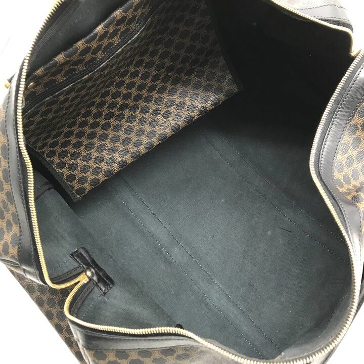 Celine Vintage Black Macadam Hand Boston Bag Leather — view 8