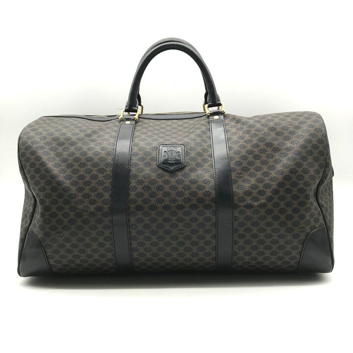 Celine Vintage Black Macadam Hand Boston Bag Leather — view 2