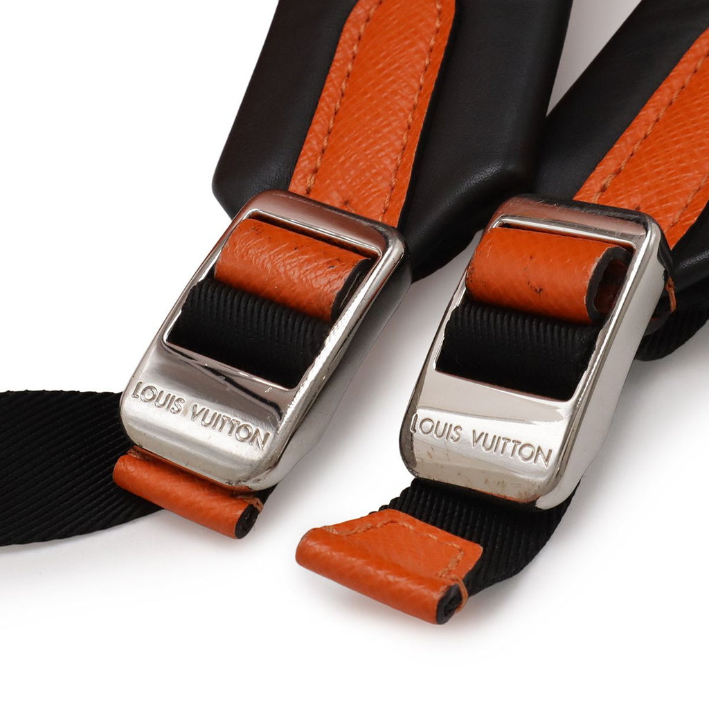 Louis Vuitton Taigarama Monogram Eclipse Discovery Backpack Volcano Orange — view 8
