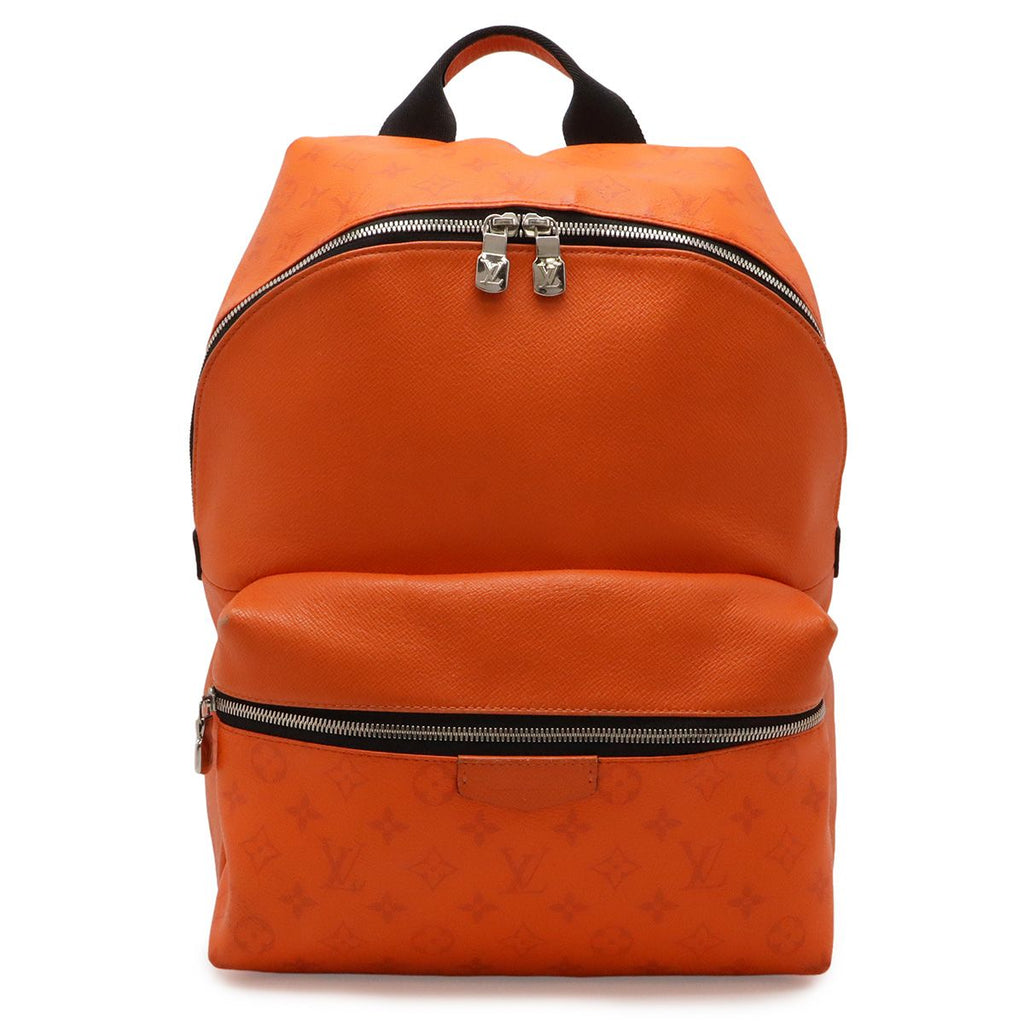 Louis Vuitton Taigarama Monogram Eclipse Discovery Backpack Volcano Orange