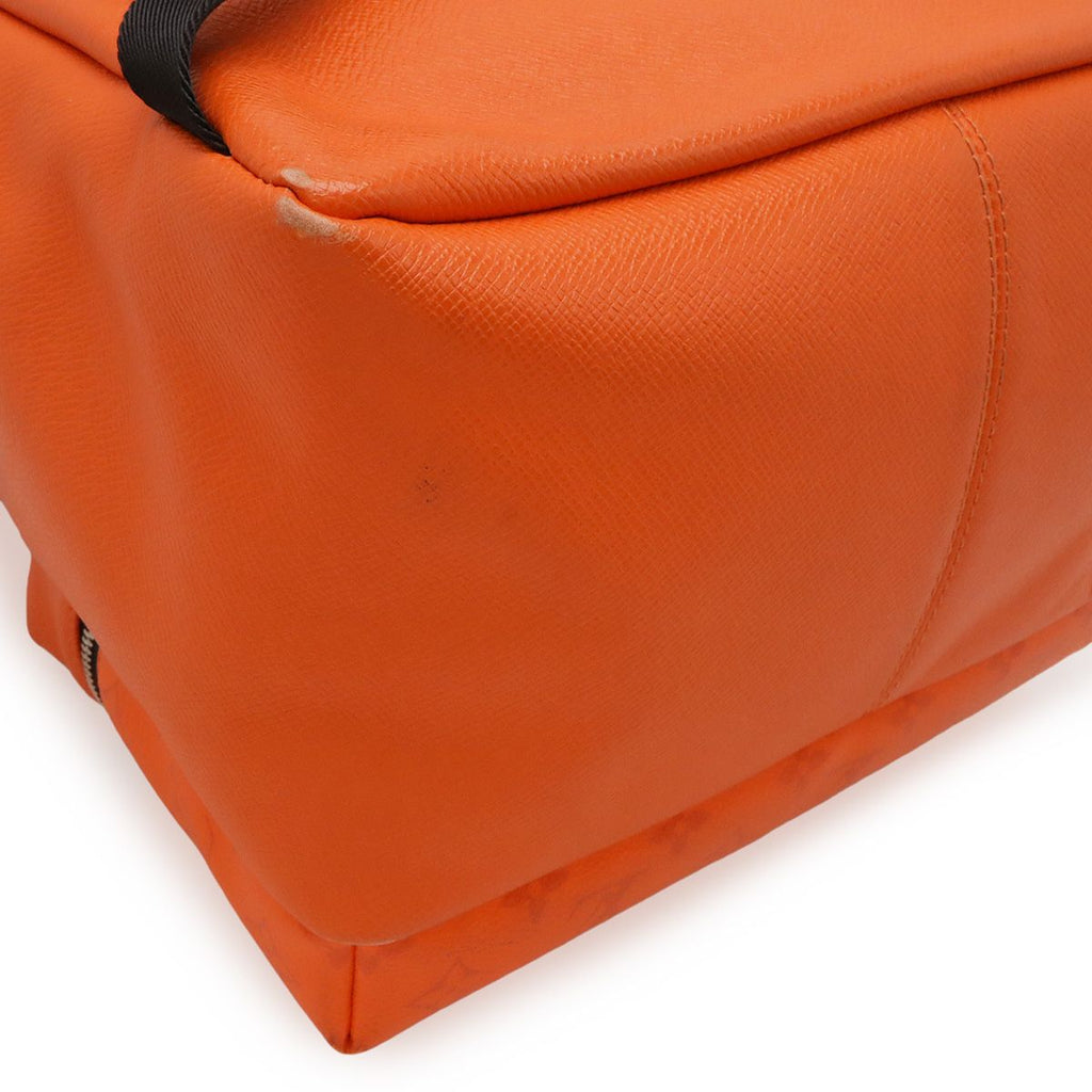 Louis Vuitton Taigarama Monogram Eclipse Discovery Backpack Volcano Orange — view 3