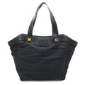 Loewe Repeat Anagram Tote Large Shoulder Bag Nylon Canvas Black