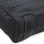 Loewe Repeat Anagram Tote Large Shoulder Bag Nylon Canvas Black — view 3